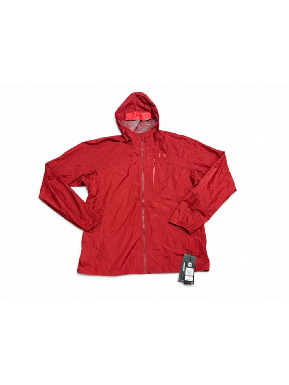 NWT Under Armour Men's Red Pertex Shield Windbreaker Jacket Sz XXL 1306193 - Picture 4 of 9